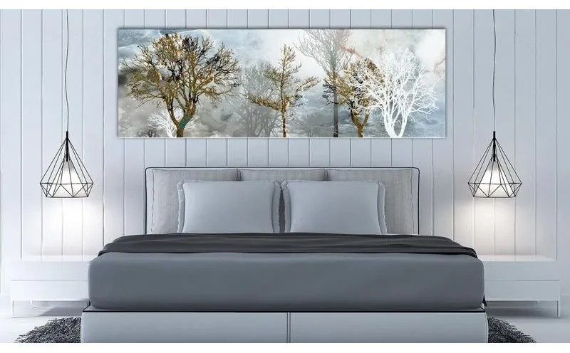 Quadro  Silver Morning (1 Part) Narrow  Larghezza x Altezza Home decor 135x45