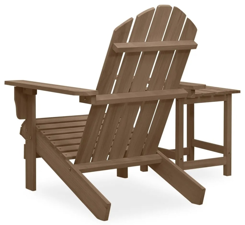 Sedia adirondack con tavolo abete massello marrone