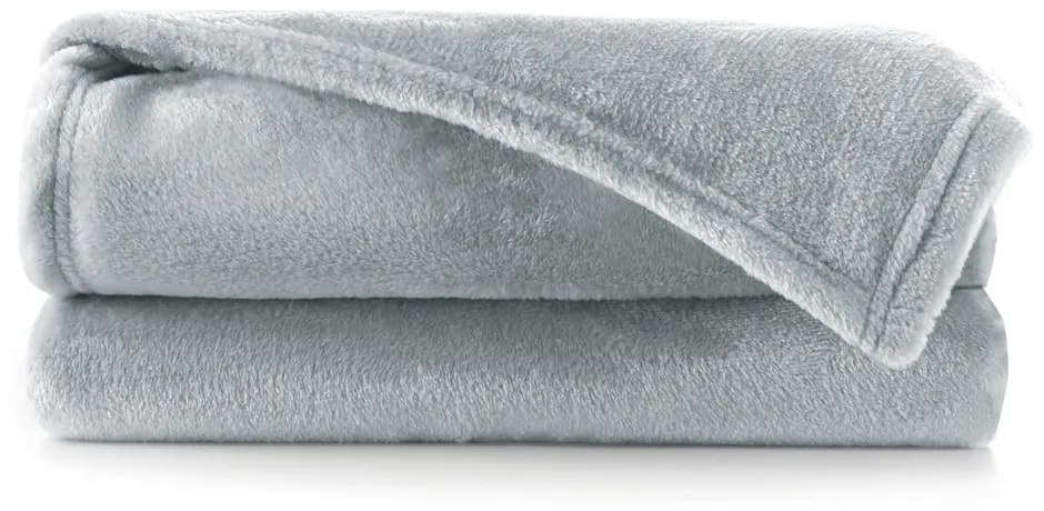 Coperta in microfibra grigio chiaro, 160 x 210 cm Mic - DecoKing