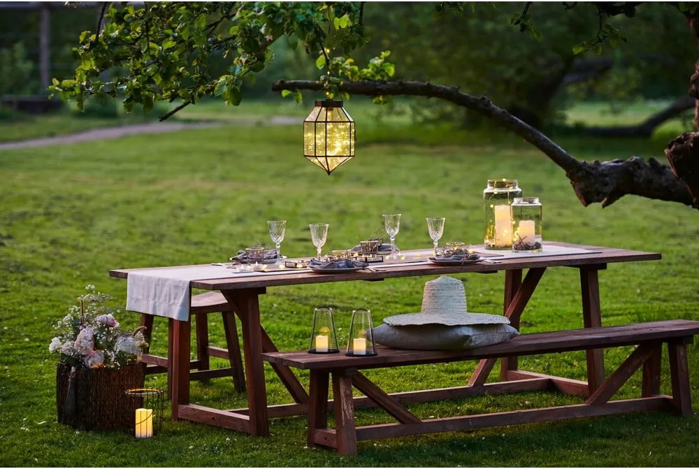 Catena luminosa 160 lampadine lunghezza 16 m Knirke - Sirius