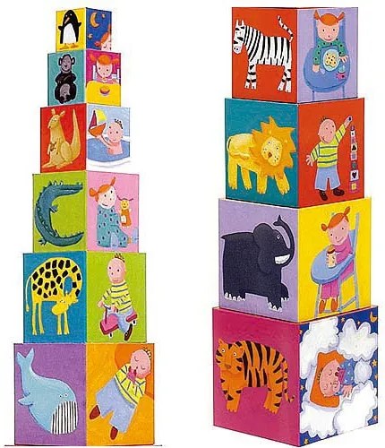 Cubi da sovrapporre - piramide - il mio giorno