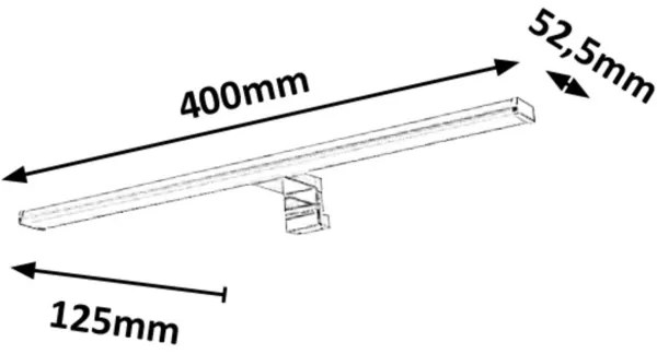 Rabalux 2114 - Illuminazione a LED per specchi da bagno LEVON LED/8W/230V IP44 40cm