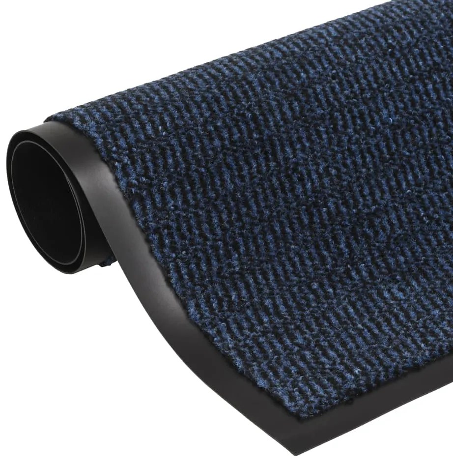Tappeto Antipolvere Trapuntato Rettangolare 60x90cm Blu /