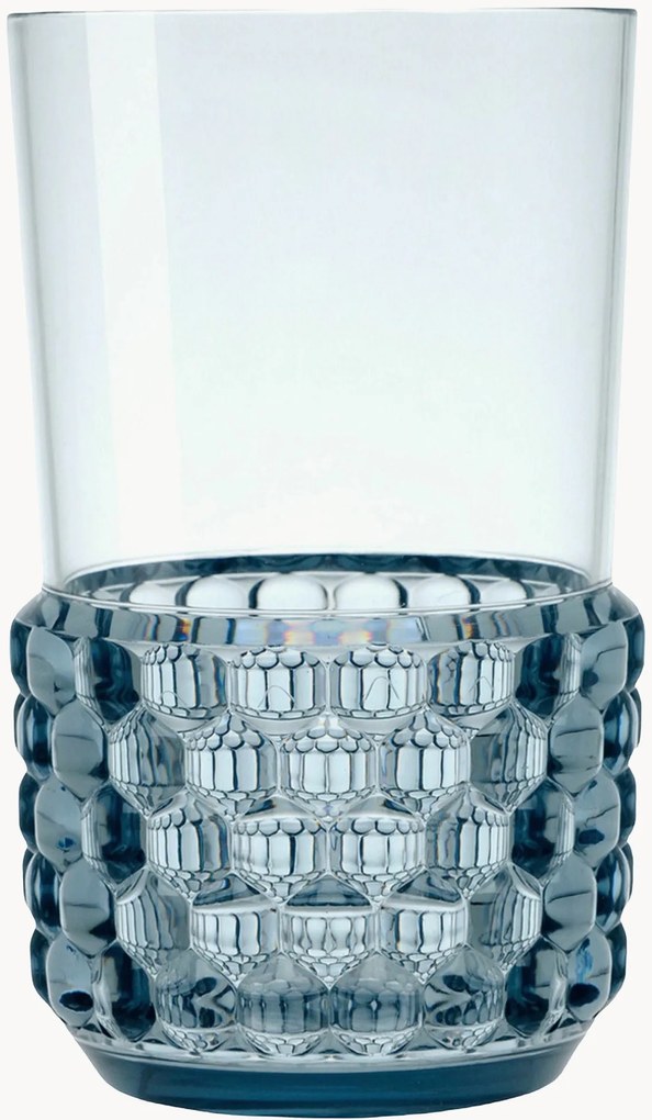 Set di 4 bicchieri acqua con motivo strutturato Jellies