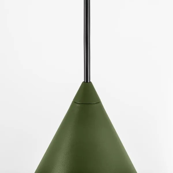 Lampada a sospensione ETNA II con cavo 1xE27/15W/230V Ø 25 cm verde