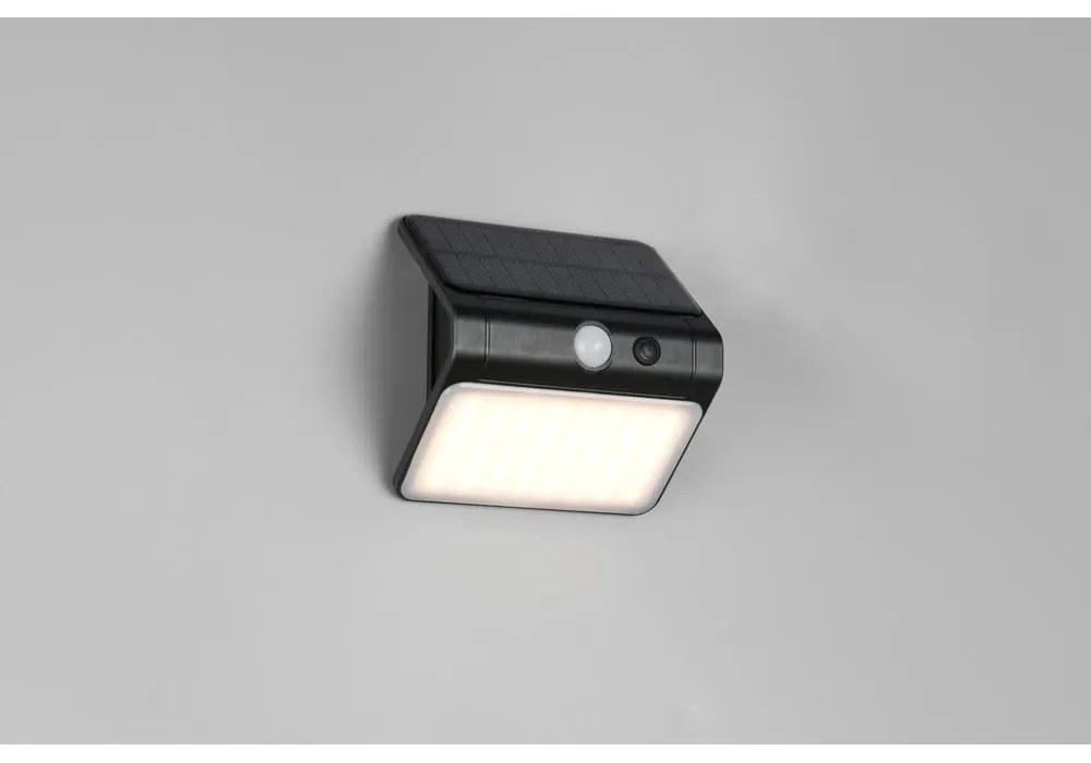 Illuminazione esterna LED con alimentazione a pannelli solari da parete (altezza totale 12 cm) Olinda – Trio