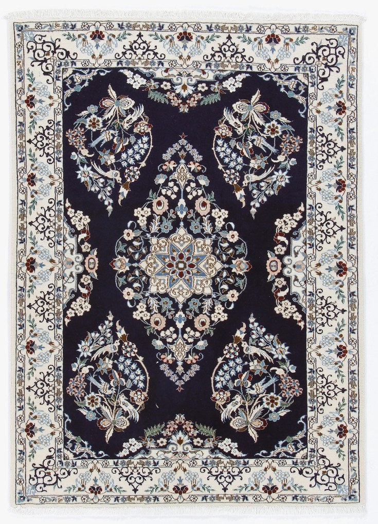 Nain Tappeto 100 x 140 (Iran) Annodato A Mano
