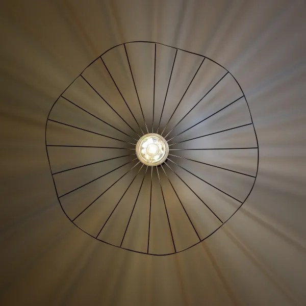 Brilagi - Lampadario LED sospeso su cavo CERIA WIRE 1xE27/40W/230V Ø 80 cm nero