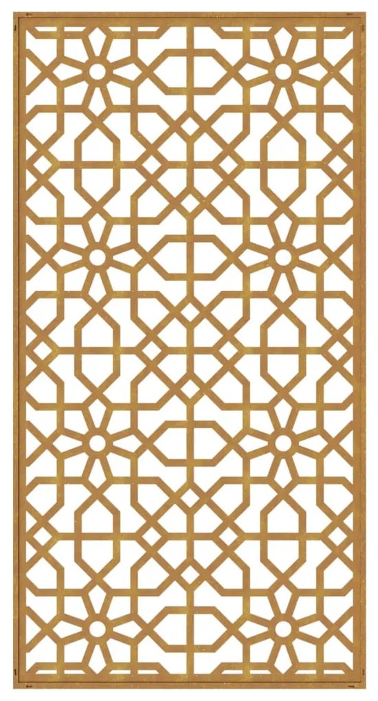 Decorazione Muro da Giardino 105x55 cm Moresco Acciaio Corten