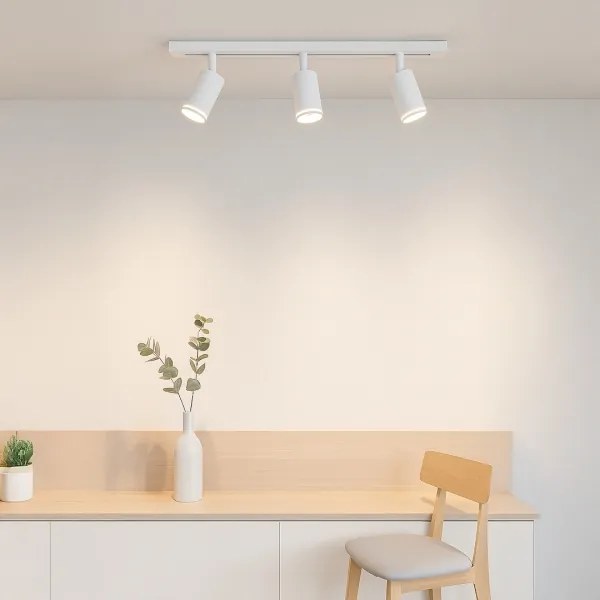 Faretto per sistema binario PIPE 3x GU10/10W/230V bianco