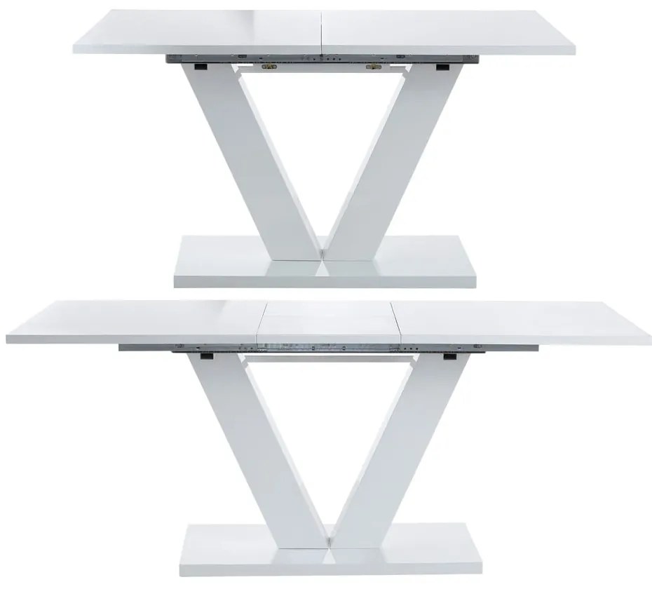 Tavolo da pranzo pieghevole bianco , 140 x 90 cm Aaron - Støraa