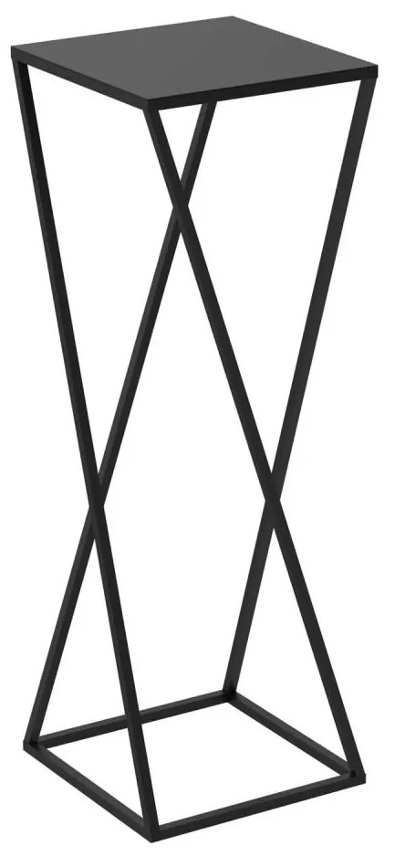 Portafiori  70x24 cm nero