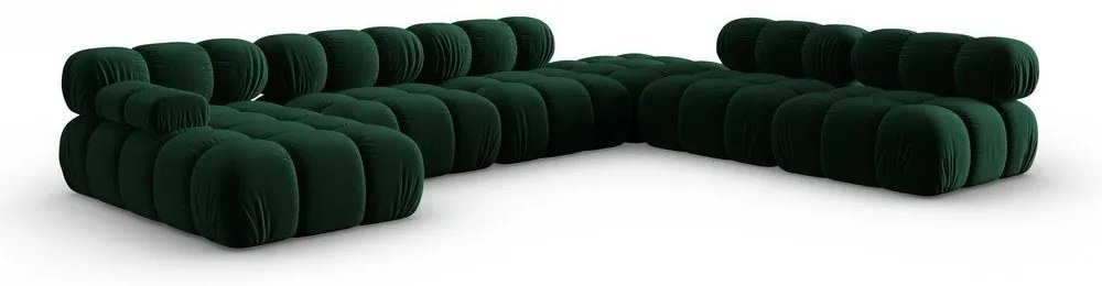 Divano in velluto verde 379 cm Bellis - Micadoni Home