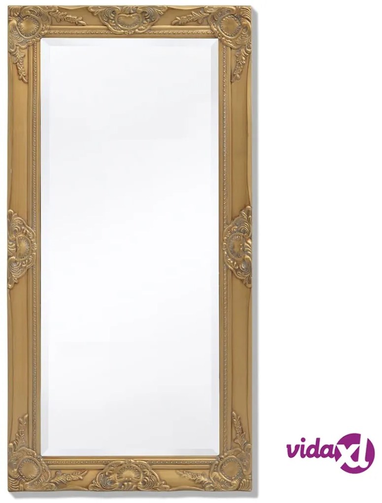 vidaXL Specchio da Parete Stile Barocco 100x50 cm Oro
