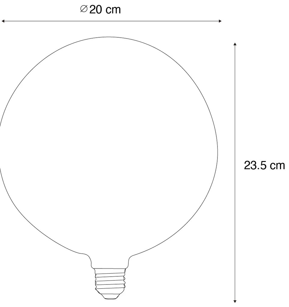 Lampadina LED E27 G200 bianca 4W 250lm 1800K