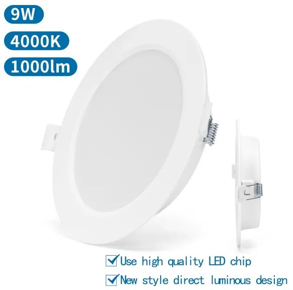 Aigostar - Lampada LED da incasso LED/9W/230V 4000K diametro 14,5 cm bianco