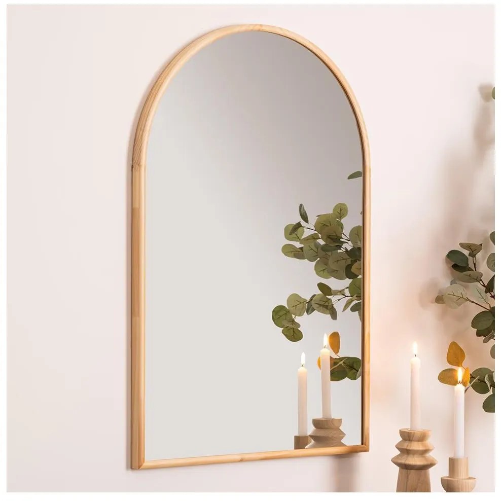 Atmosphera - Specchio da parete KIM 90x60 cm pino