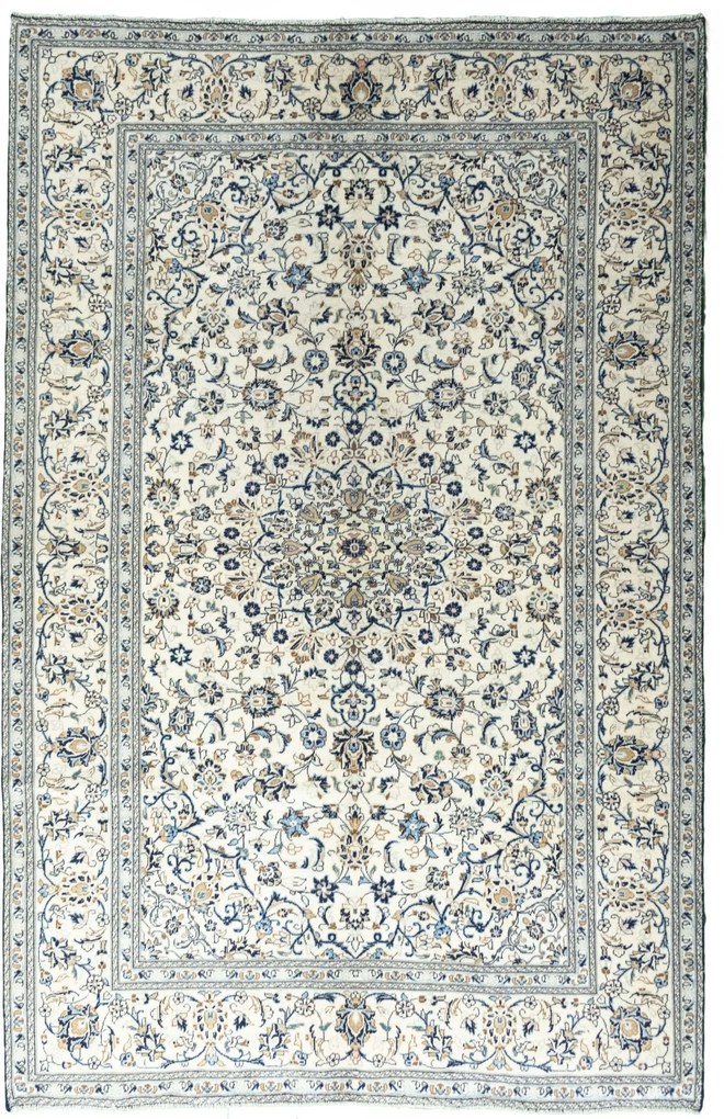Kashan Tappeto 190 x 310 Beige (Iran) Annodato A Mano