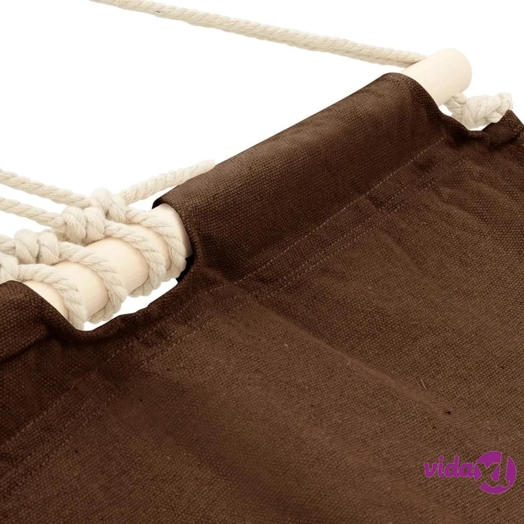 vidaXL Amaca con asta 210 x 150 cm Marrone