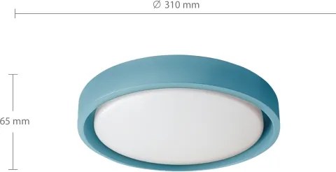 Brilagi - Plafoniera LED MATTEO LED/24W/230V Ø 31 cm turchese