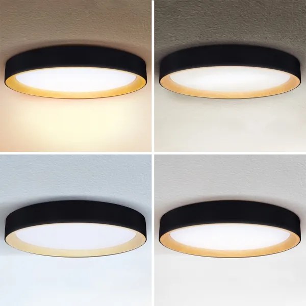 Brilagi - Plafoniera LED dimmerabile LARIOS LED/72W/230V nero Ø 59 cm + telecomando