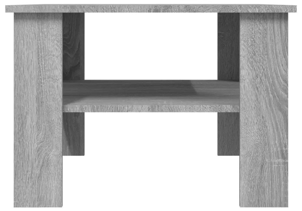 Tavolino da salotto grigio sonoma 60x60x42 cm legno multistrato