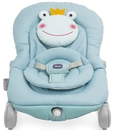 Chicco - Sdraietta vibrante per bambini con melodia BALLOON Froggy 2xAA + 1xLR20 blu