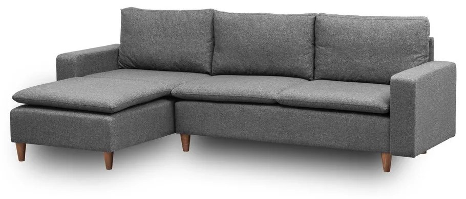 Divano angolare grigio (angolo sinistro) Lungo - Balcab Home