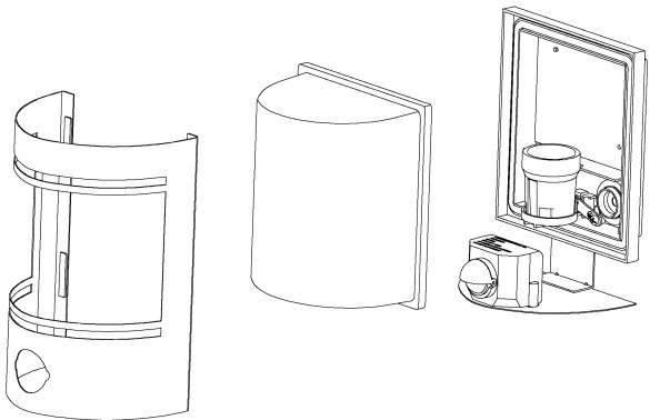 Eglo 99566 - Applique da esterno con sensore CERNO 1xE27/40W/230V IP44