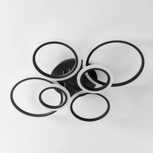 Brilagi - Lampadario a plafone LED dimmerabile ORBITS LED/85W/230V 3000-6500K nero + +TC