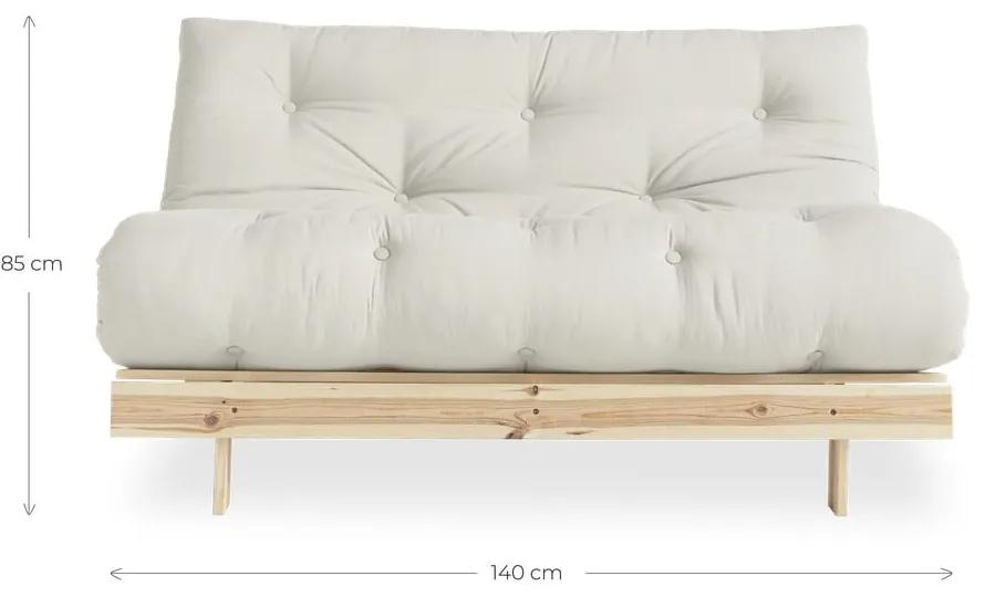 Divano letto beige 140 cm Roots - Karup Design