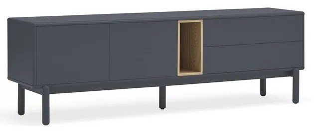 Tavolo TV grigio scuro 180x56 cm Corvo - Teulat