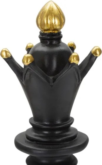 Alfiere Nero E Oro Cm Ø 12,5X38,5