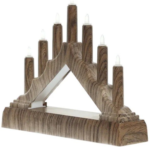 Retlux - Candeliere di Natale a LED 7xLED/2xAA bianco caldo