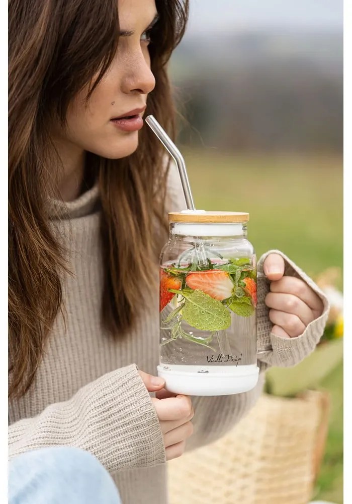 Barattolo con cannuccia 600 ml Fuori – Vialli Design