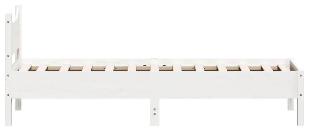 Giroletto bianco 75x190 cm in legno massello di pino