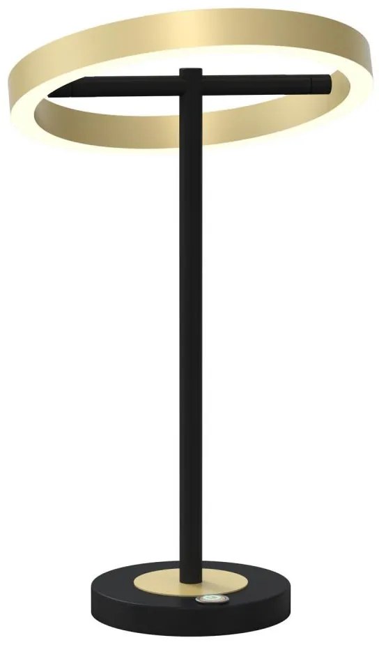 Wofi 8016-104 - Lampada LED Touch dimmerabile BREST LED/10,5W/230V nero/oro