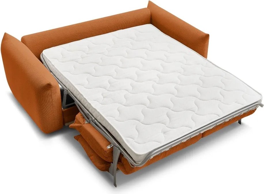 Divano arancione allungabile 214 cm Ernest – Bobochic Paris