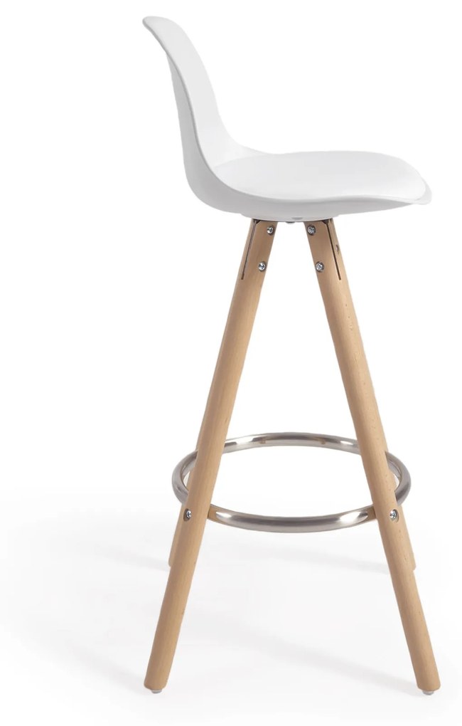 Kave Home - Sgabello Slad bianco alto 65 cm