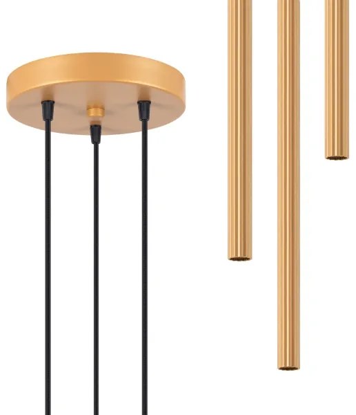 Sollux SL.1342 - Lampadario a sospensione con filo ARCHE 3xG9/8W/230V oro