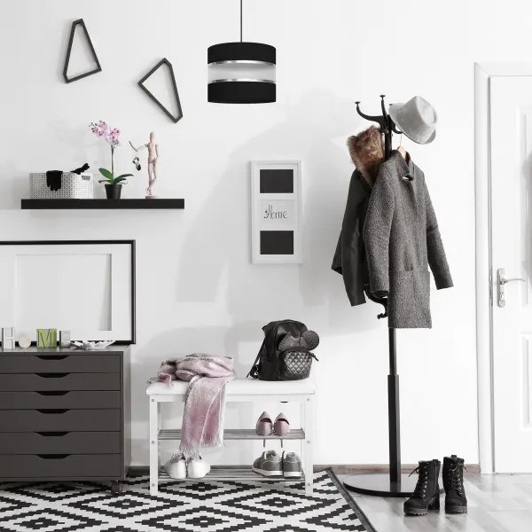 Lampadario su filo HELEN 1xE27/15W/230V nero