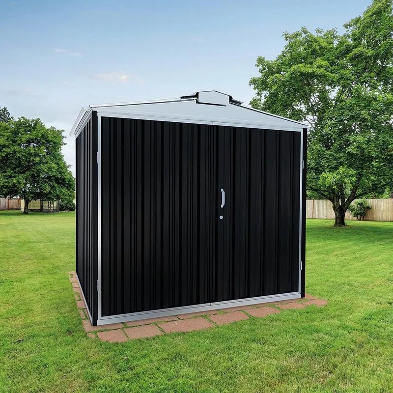 Garage acciaio Orlando L SAPIL, con porta battente 12.32 m², Sp 0.6 mm