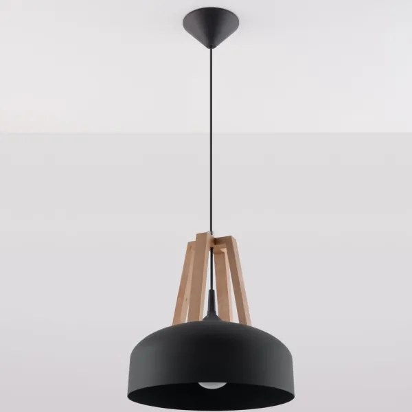 Sollux SL.0390 - Lampadario a sospensione con filo CASCO 1xE27/60W/230V diametro 30 cm