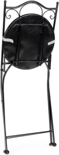 Set Bistrot Tavolo Mosaico 60 Cm Con 2 Sedie Pieghevoli Santorini Bizzotto