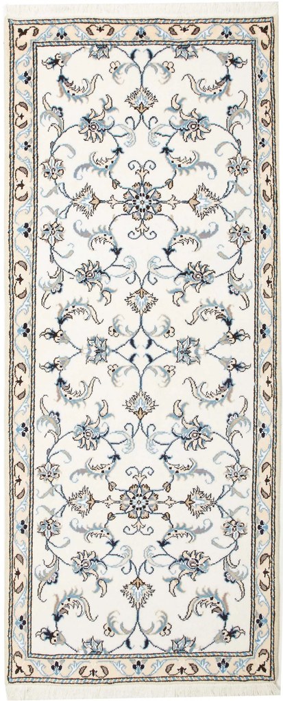 Nain Tappeto persiano 200x80 Beige (Iran) Annodato A Mano