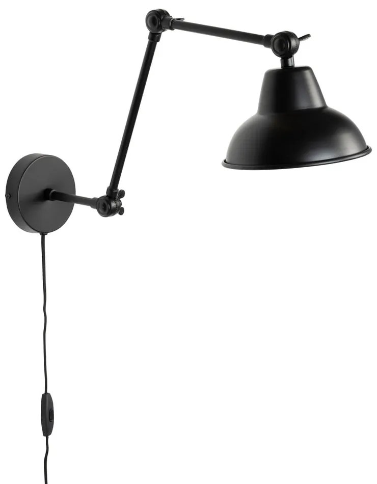 Lampada da parete nera Xavi - White Label