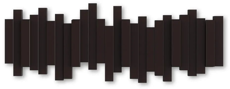 Appendiabiti da parete in plastica marrone scuro Sticks - Umbra