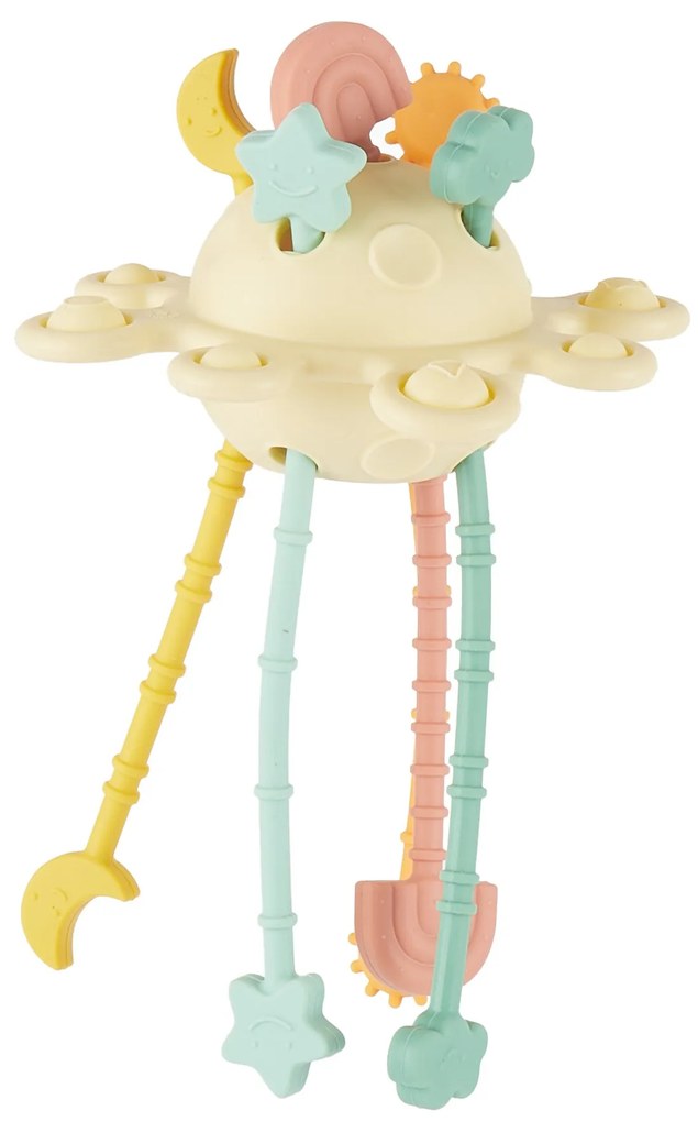 Bieco - Giocattolo di motricità in silicone con attività - banana