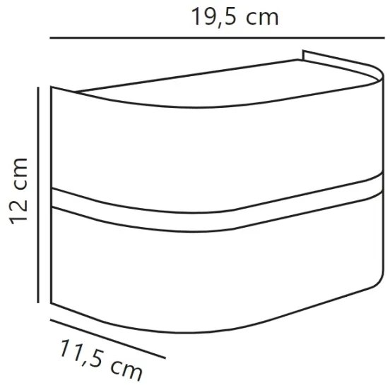 Nordlux - Applique da esterno SIBELIS 1xE27/10W/230V IP44 antracite
