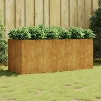 Fioriera Rialzata da Giardino 200x80x80 cm in Acciaio Corten 824539